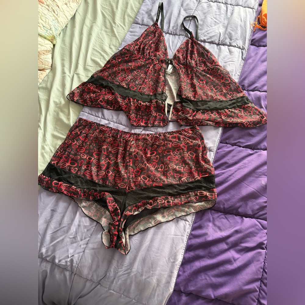 Bebe Pink and Gray Intimates